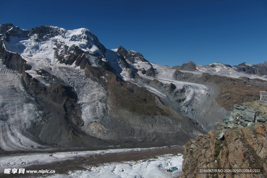 高原雪山冰川风光