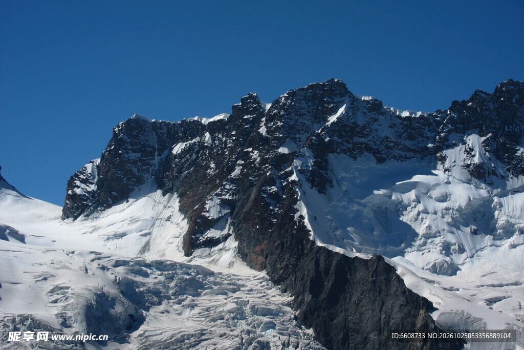 雪山冰川自然风光
