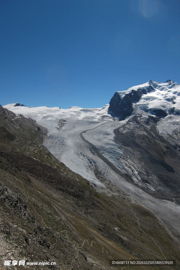 高山冰川自然风光