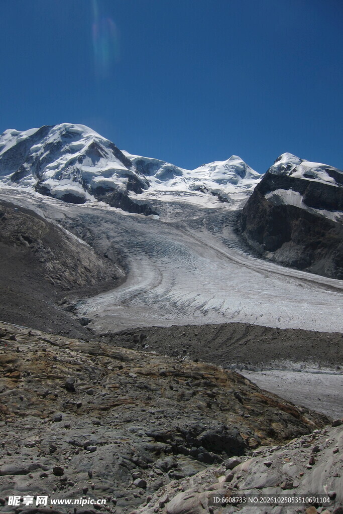雪山冰川自然风光