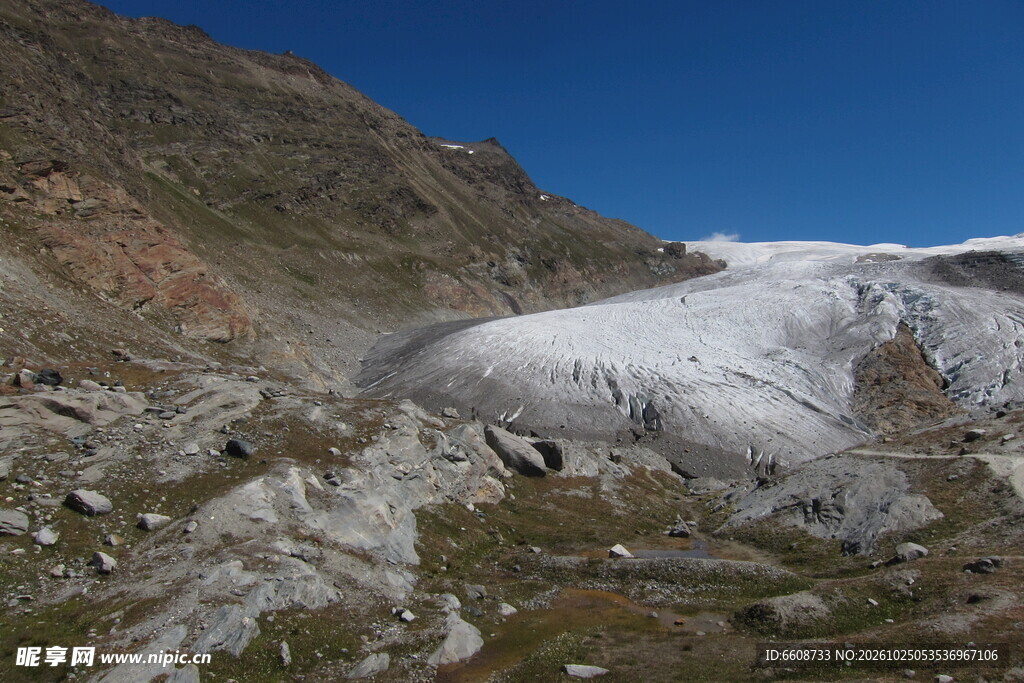 高山冰川自然景观