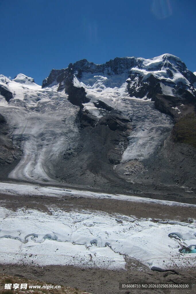 高原雪山冰川风光
