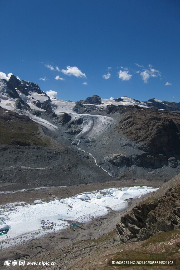 高原雪山冰川风光