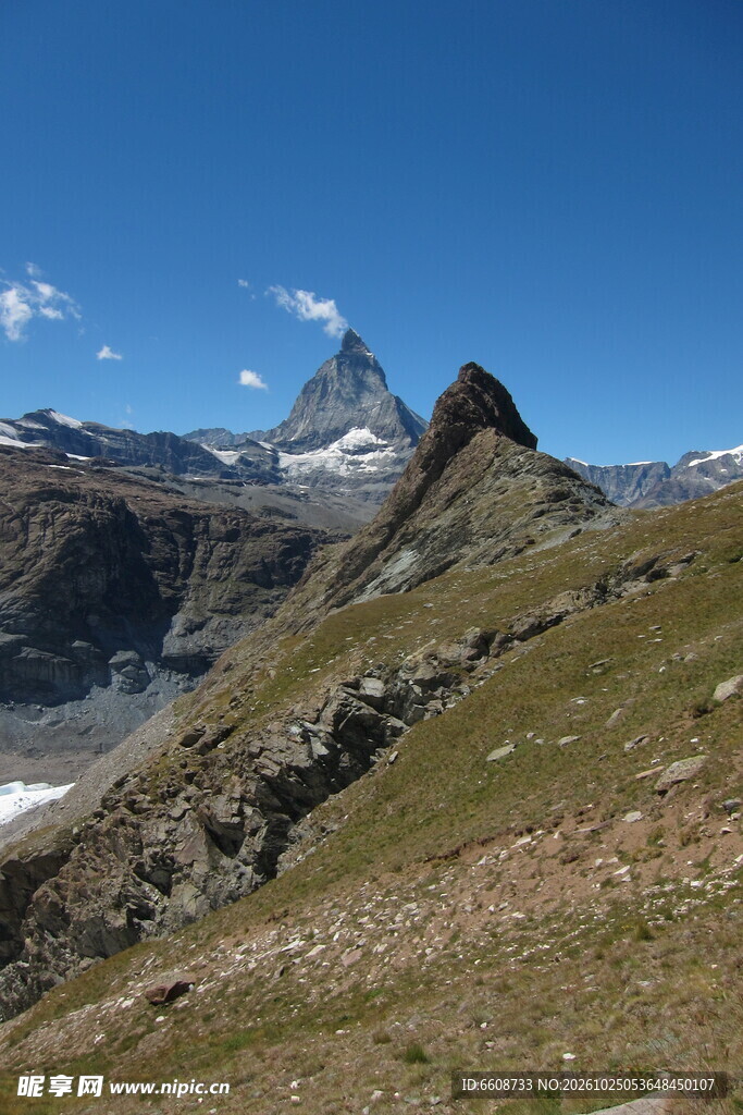 马特洪峰高山风光