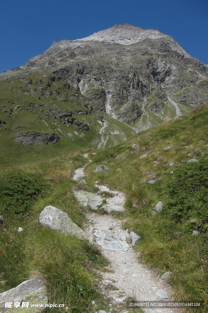 高原山间溪流自然风光
