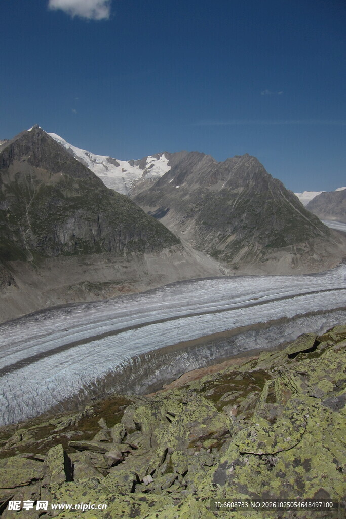高原雪山冰川风光