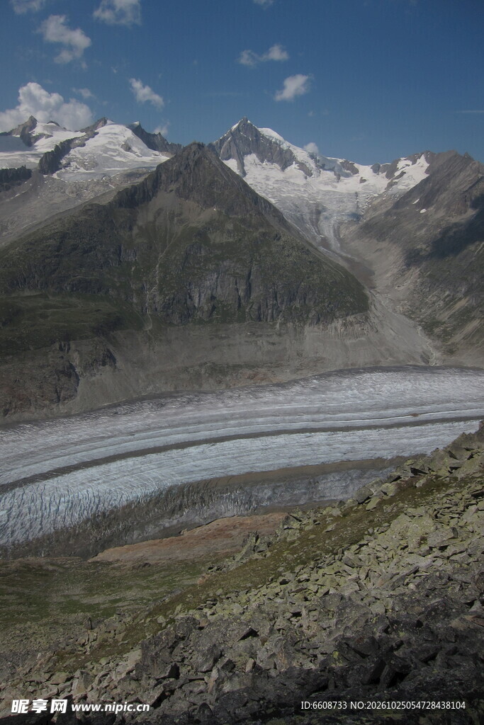 高原雪山冰川风光