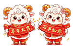 羊年吉祥拜年萌羊