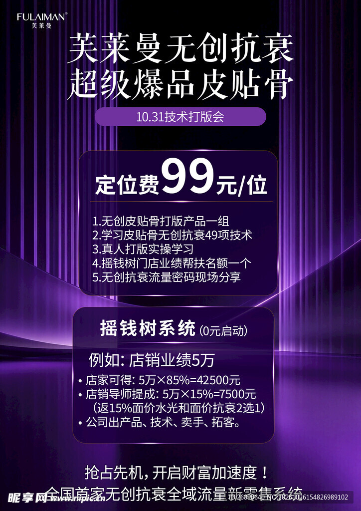 医美抗衰招商宣传海报