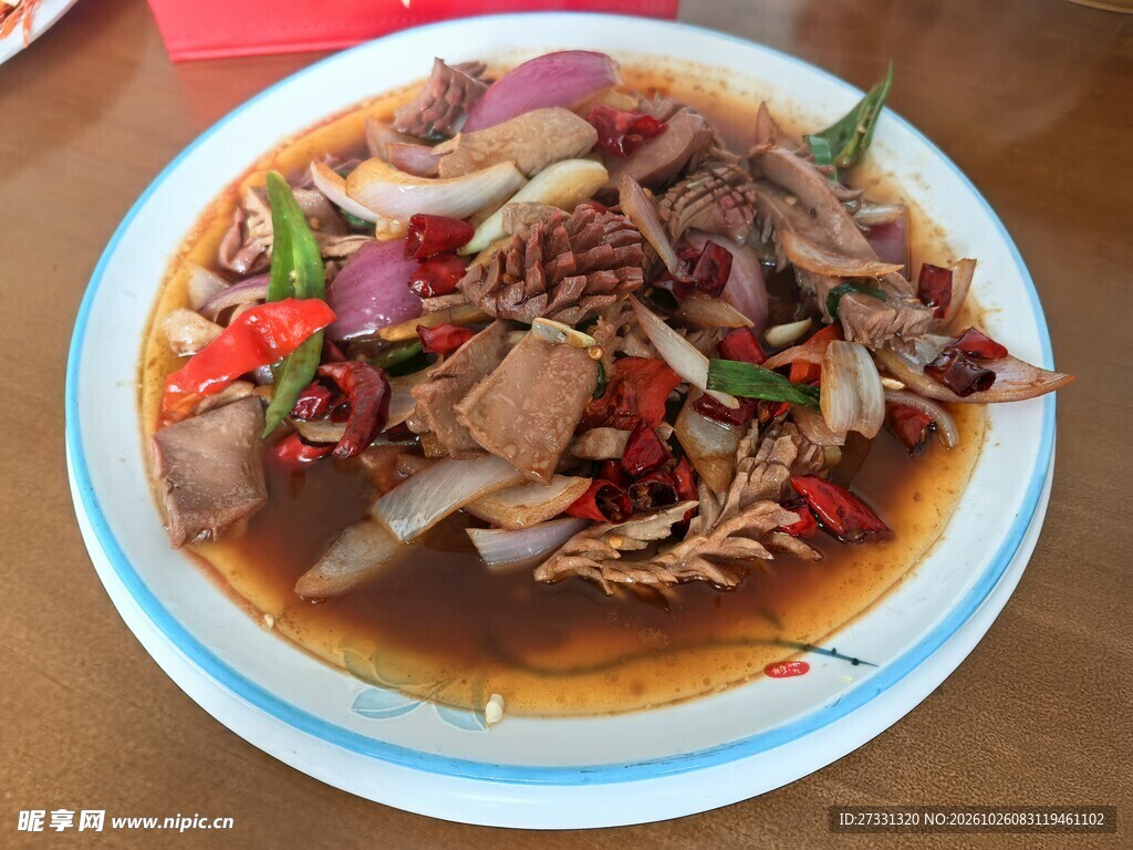 香辣爆炒腰花