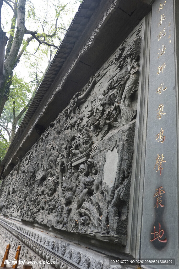 古建石雕浮雕景观