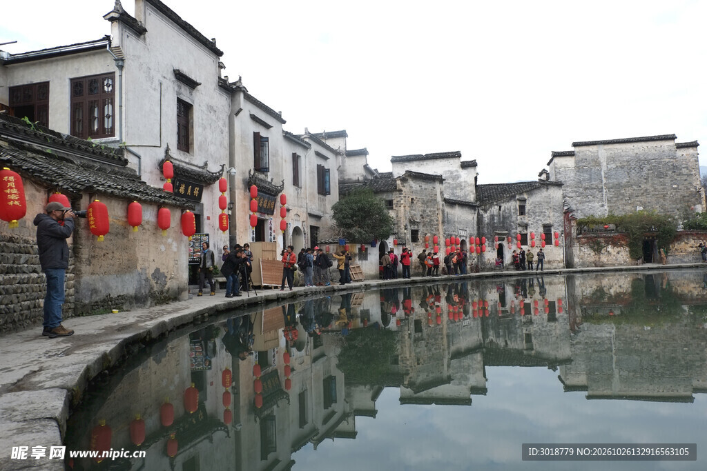 皖南宏村月沼风光