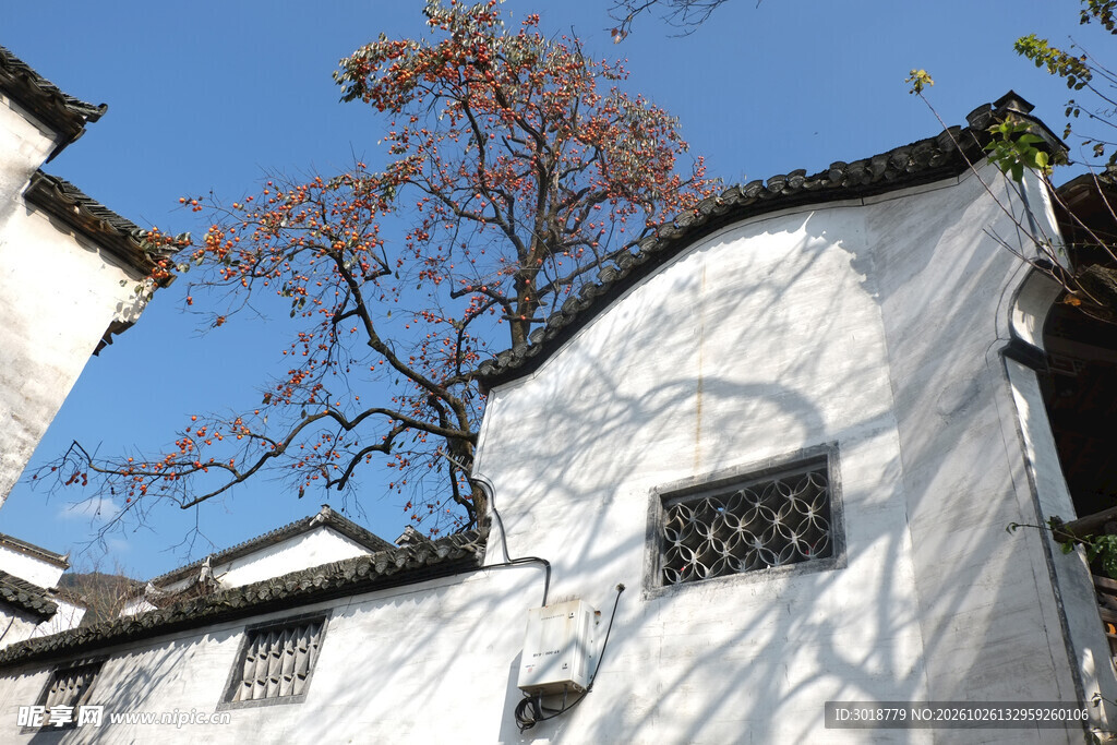 徽派古建秋日风光