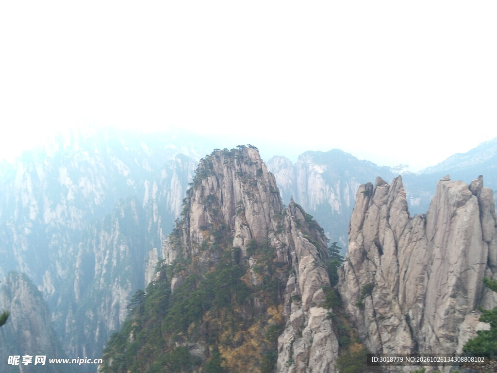 奇峰山峦自然风光