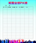 业绩PK榜公示模板