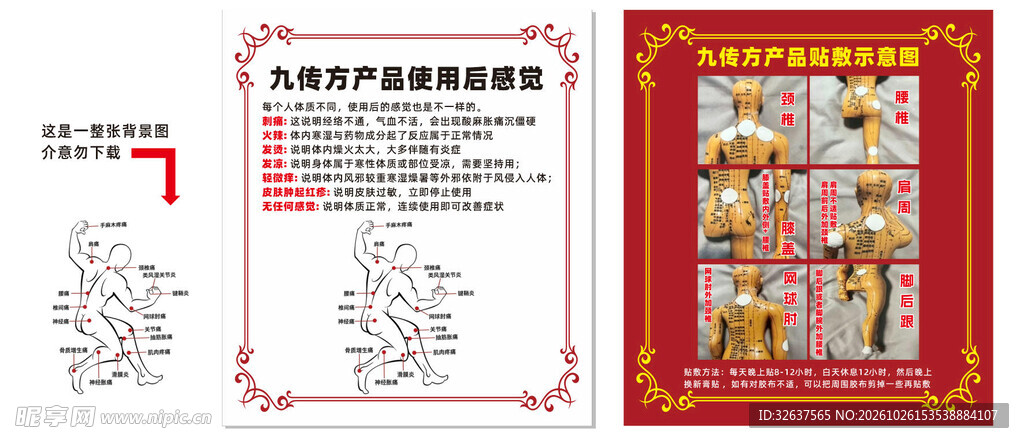 中医经络穴位科普挂图
