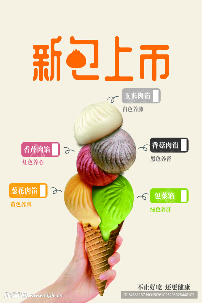 冰淇淋新品上市宣传海报