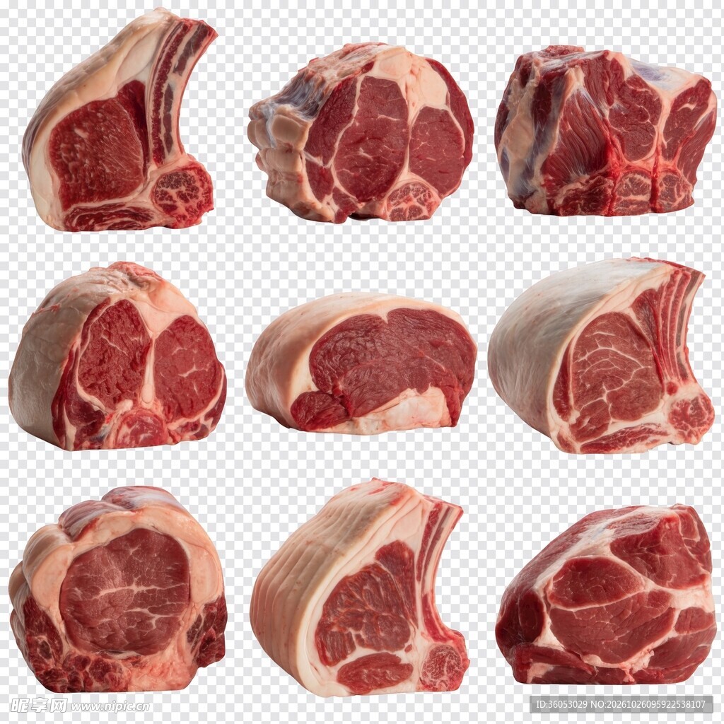 生鲜肉块素材