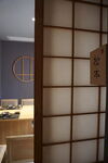 日式和室格子门场景
