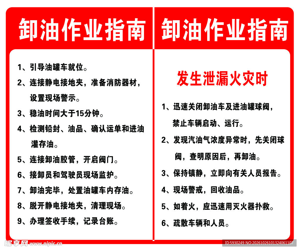 卸油作业安全指南
