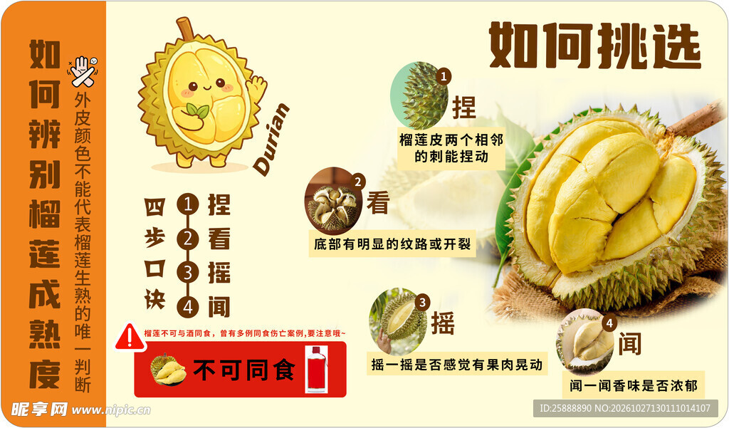 榴莲挑选科普指南