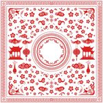 国风剪纸素材