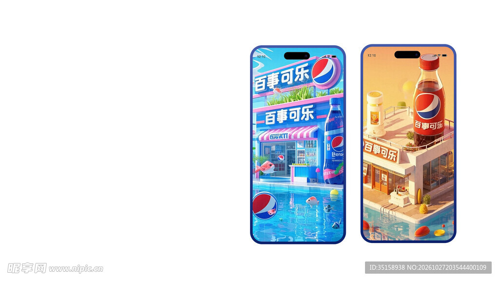 百事联名手机壳样机