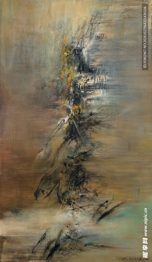 海上复古帆船油画