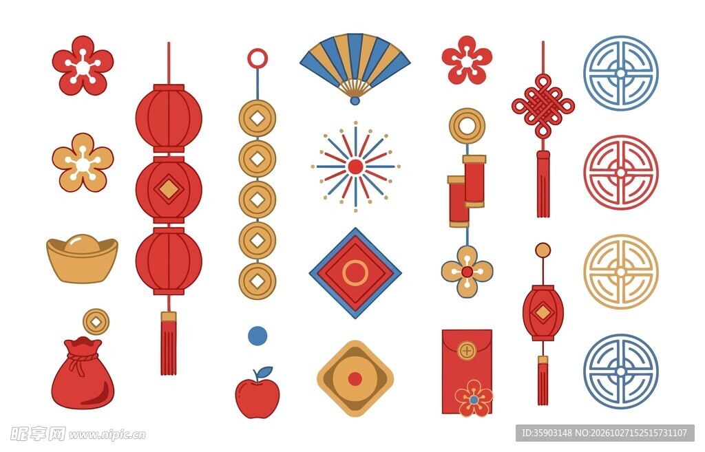 新春元素素材