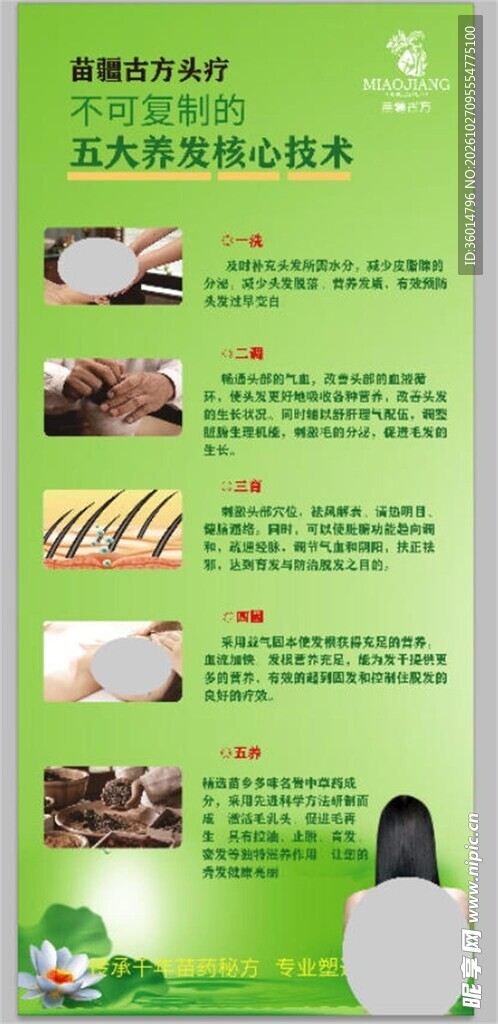 养发核心技术科普展板