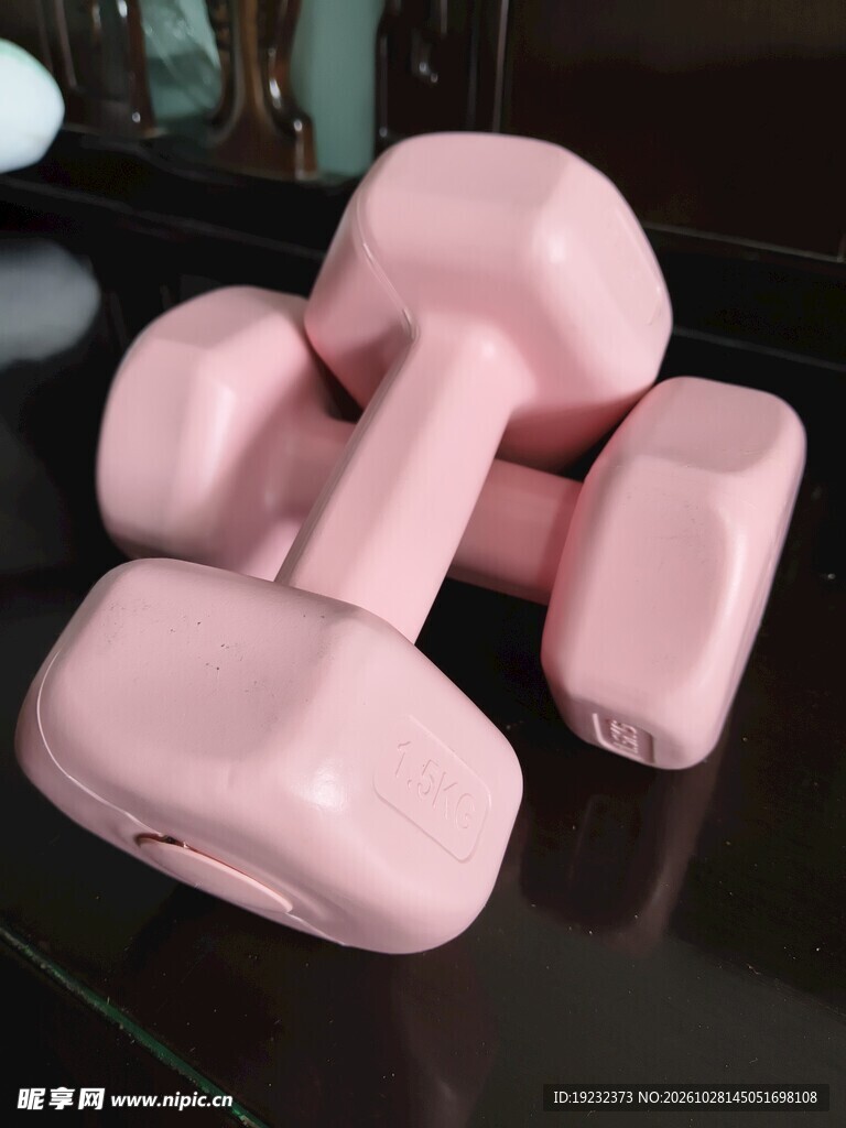 粉色女士小哑铃