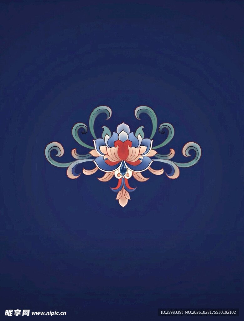 宝相花纹样