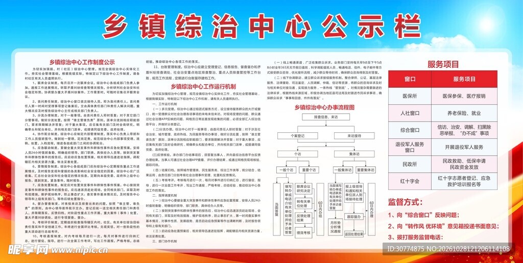 综治公示栏