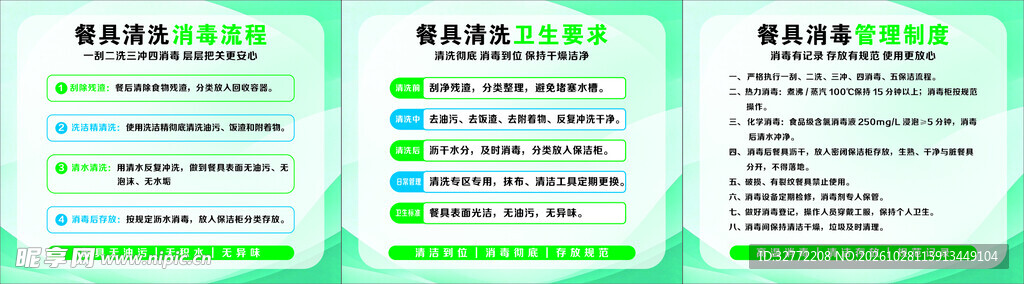 餐具清洗消毒流程制度