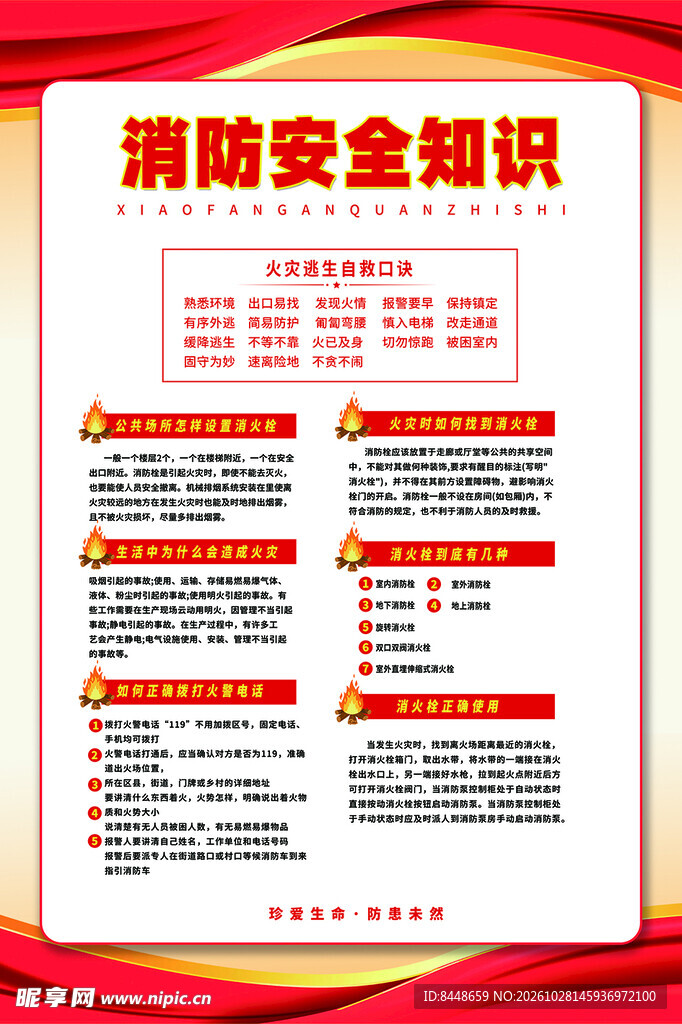 消防安全知识宣传海报