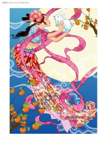 中秋节矢量嫦娥明月