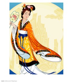 中秋节矢量嫦娥明月