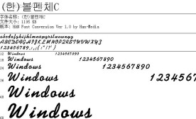 字体库