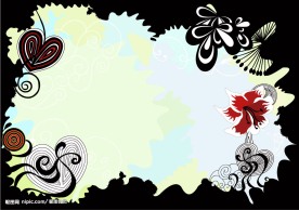 时尚元素花纹