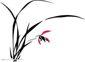 国画风格花卉