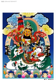 唐卡-财宝天王