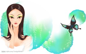 矢量古典美女