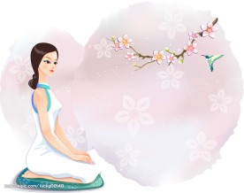 矢量古典美女