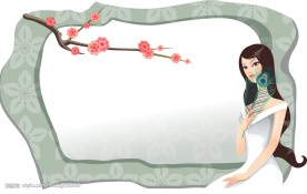 矢量古典美女