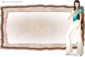 矢量古典美女