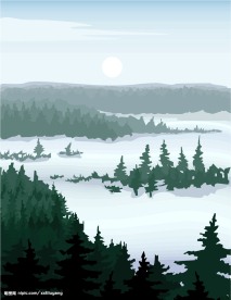 矢量风景背景15