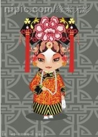 国粹京剧卡通人3款