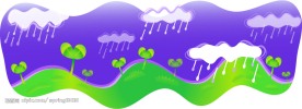 矢量卡通风景插画