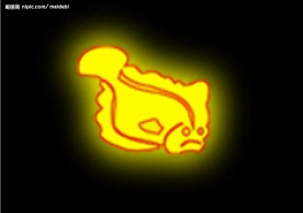 霓虹灯分层素材PSD—海鲜10