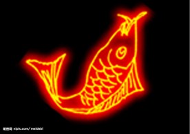 霓虹灯分层素材PSD—海鲜12